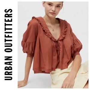 Urban Outfitters Babydoll Ruffled Top